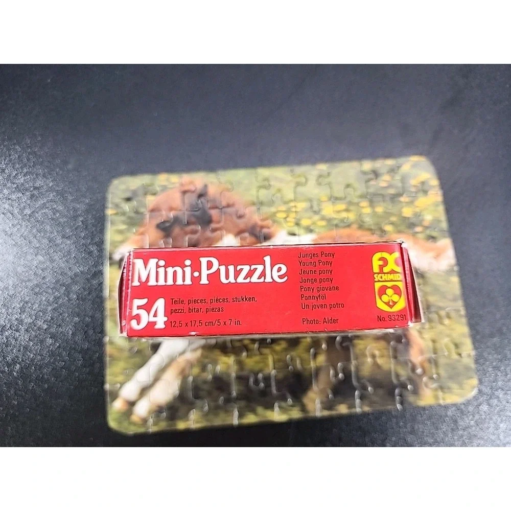 Vintage Mini Puzzle - 1970/1980  FX Schmid‎ Pony Mini Puzzle 54 Piece